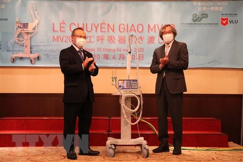 Japanese ventilators handed over to help fight COVID-19