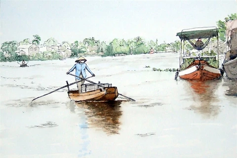 Vietnamese landscapes expressed through French tourist's eyes