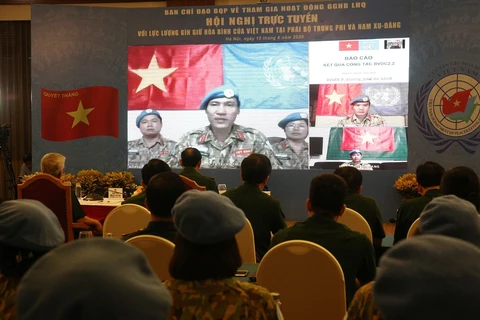 Vietnamese peacekeepers report on COVID-19 prevention