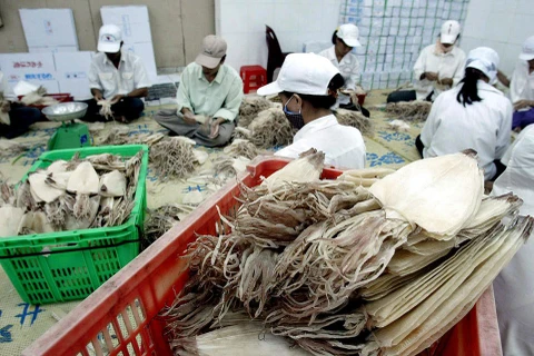 Squid, octopus exports down 21.2 percent