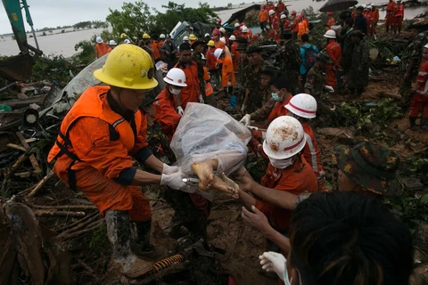 At least 50 die in jade mine landslide in Myanmar