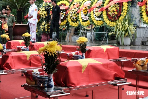 Martyrs’ remains reburied at Vi Xuyen National Martyrs’ Cemetery