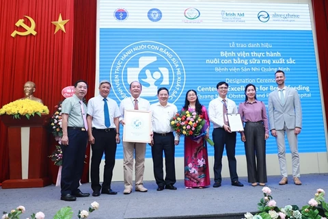 Quang Ninh obstetrics hospital named Centre of Excellence for Breastfeeding