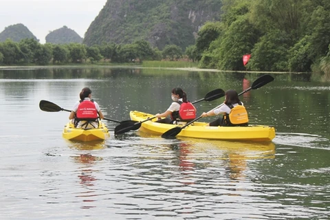 Kayak tours on offer at Trang An Scenic Landscape Complex