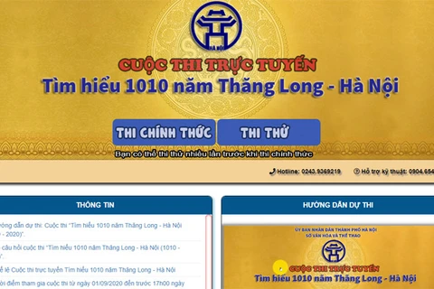 Online quiz on 1,010-year history of Thang Long-Hanoi gets going