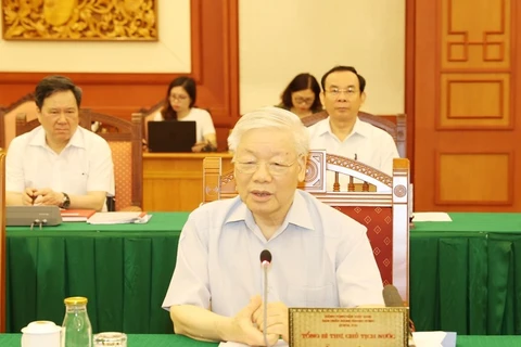 Party leader approves HCM City’s preparations for 11th municipal Party Congress 