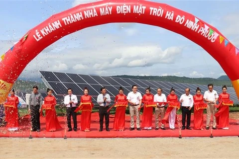 One more solar power plant inaugurated in Ninh Thuan 