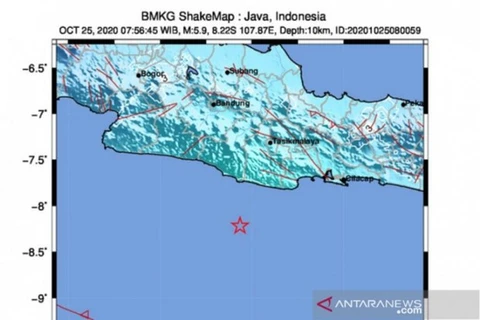 5.9-magnitude earthquake hits Indonesia’s West Java