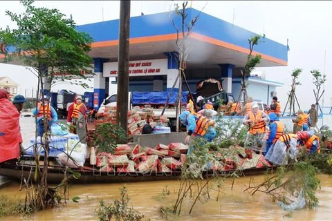 Vietnam Red Cross Society presents aid to flood victims