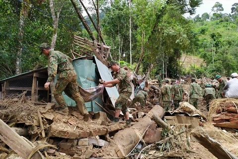 Race against time to find landslide victims in Quang Nam