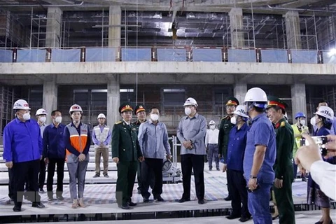 Lao Deputy PM inspects construction of Vietnamese-funded NA House 