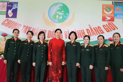 Rate of female military officers up in last five years