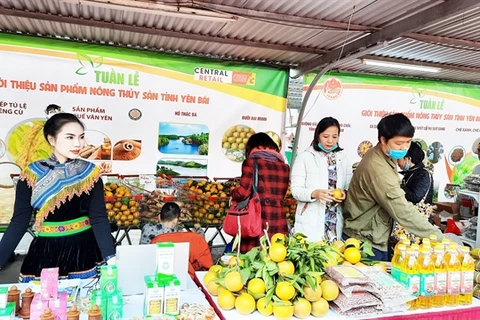 Yen Bai's agricultural and aquatic products introduced in Hanoi