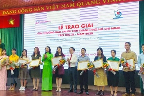 Vietnam News Agency wins three prizes of HCM City Tourism Press Awards