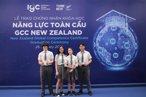 Vietnamese students receive New Zealand global competence certificates