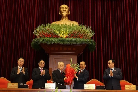 Nguyen Phu Trong re-elected as Party General Secretary 