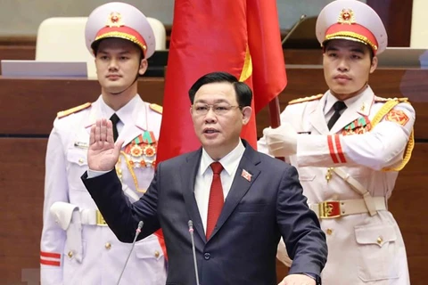 Cambodian NA President congratulates new Vietnamese NA Chairman