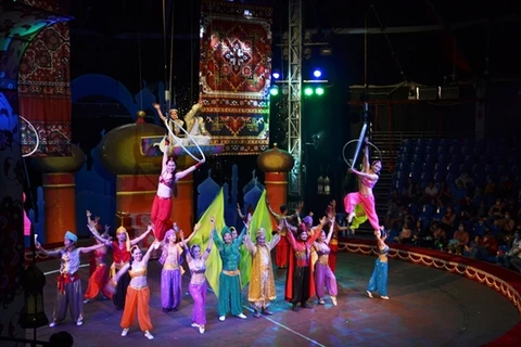 Circus show restaged to celebrate national holidays