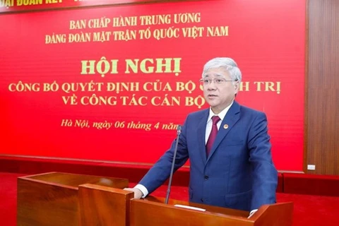 Party Delegation of Vietnam Fatherland Front has new chief