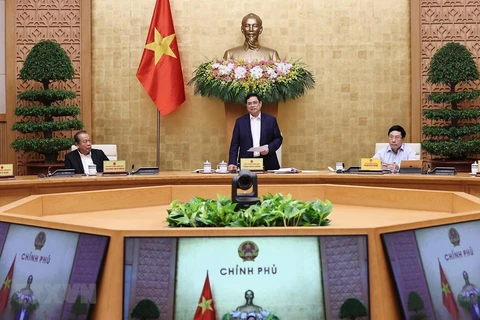 PM Pham Minh Chinh speaks at the meeting (Photo: VNA)