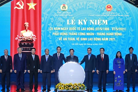 President attends ceremony marking International Labour Day