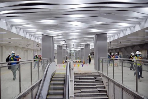 Ba Son underground station’s ground floor completed ahead of schedule