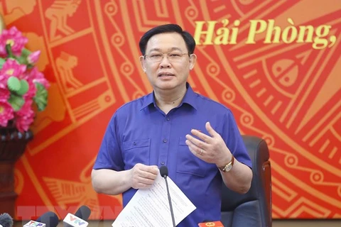 NA Chairman works with Party Committee's Standing Board of Hai Phong city
