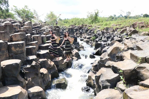 Ancient stone stream discovered in Gia Lai province