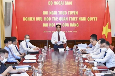 Vietnamese representative agencies abroad study Party Resolution