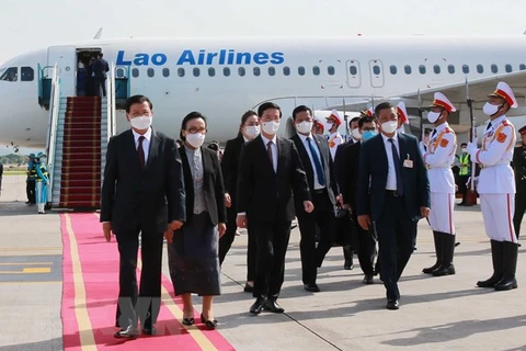 Lao press hails Lao top leader’s Vietnam visit