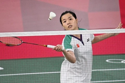 Vietnamese female badminton player wins first game at Tokyo 2020 Olympics