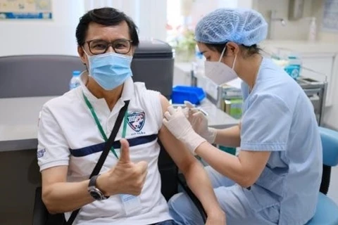 COVID-19 vaccination for French nationals underway in HCM City