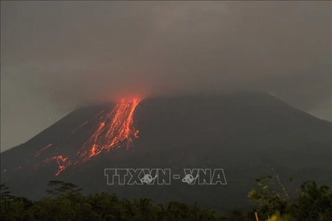 Indonesia’s Merapi volcano erupts, spewing ash