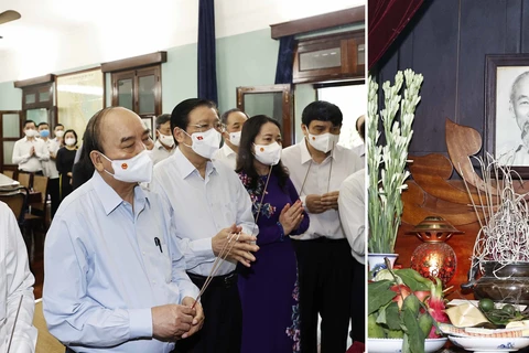 State leader offers incense in tribute to President Ho Chi Minh