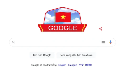 Google marks Vietnam's National Day with national flag doodle