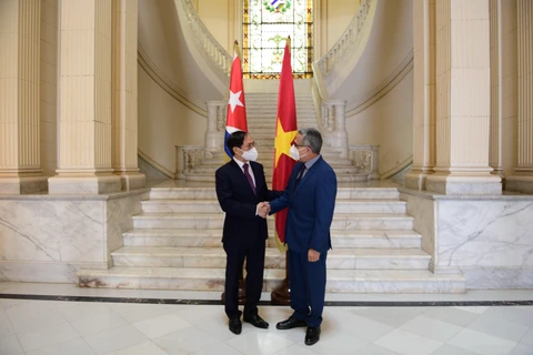 Vietnamese FM meets with Acting FM of Cuba