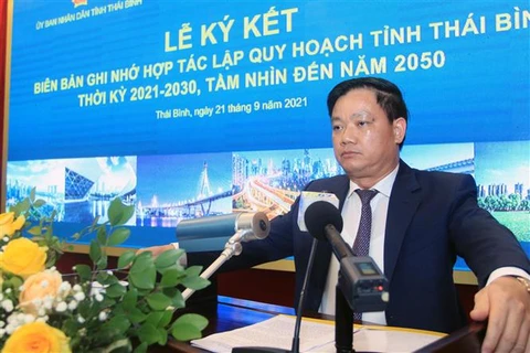 Thai Binh province signs MOU on planning work in 2021-2030 