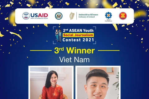 Vietnamese students win third prize at ASEAN youth journalism contest
