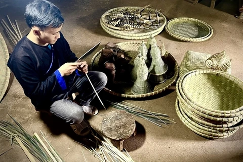 Preserving traditional bamboo handicrafts in Yen Bai