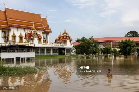 Storm Dianmu submerges temples in Thai city