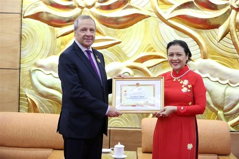 Algerian Ambassador honoured with friendship insignia