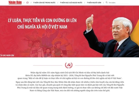 Nhan Dan newspaper launches website on Party General Secretary’s article