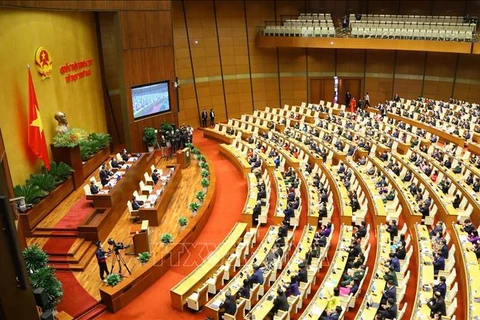 At the closing ceremony of the 15th National Assembly's second session (Photo: VNA)