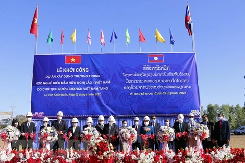 Work begins on Laos-Vietnam friendship vocational school
