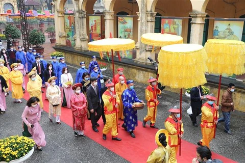 New Year royal rituals re-enacted at Thang Long Imperial Citadel