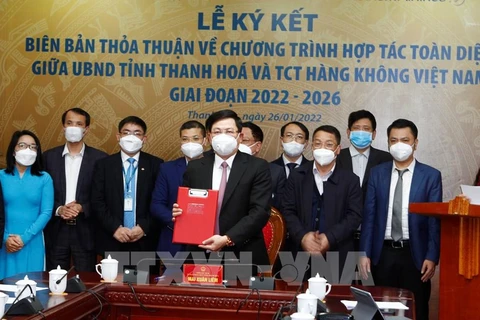 Vietnam Airlines, Thanh Hoa sign 2022-2026 cooperation deal