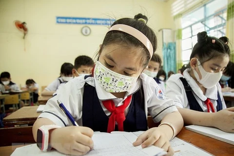 Vietnam is pushing for the plan to reopen all schools in the nation this month after a long closure because of the COVID-19 pandemic. (Photo: VNA)