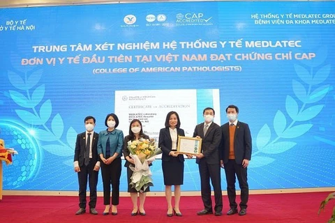 Medlatec becomes first Vietnamese unit winning US testing accreditation