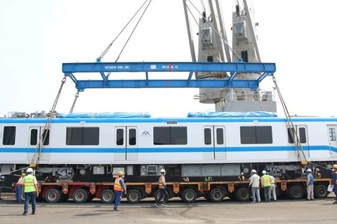 Train importation for HCM City’s first metro line to be completed in March