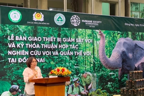 Dong Nai forest rangers supported in elephant protection